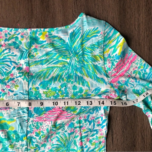 Lilly Pulitzer Marlowe Dress Size XXS Sunshine City Pima Cotton Tropical - Picture 8 of 13